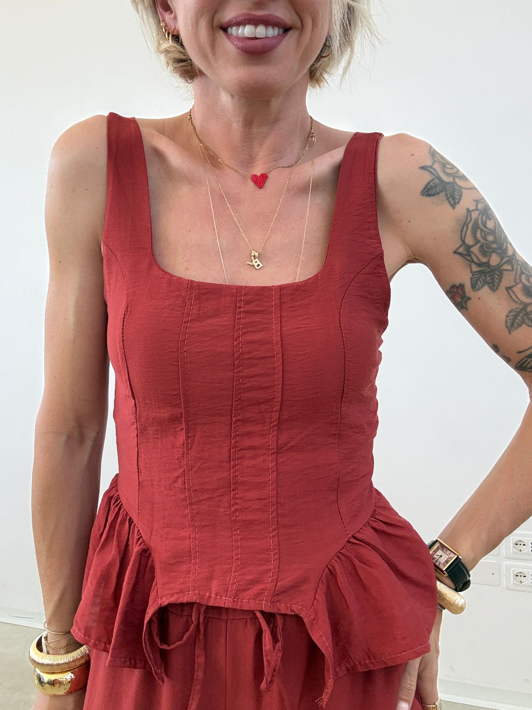SET POLINA ROSSO COCCIO