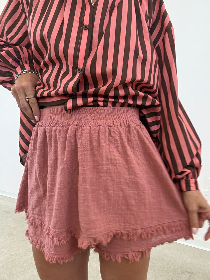 SHORTS GARZA OLD ROSE