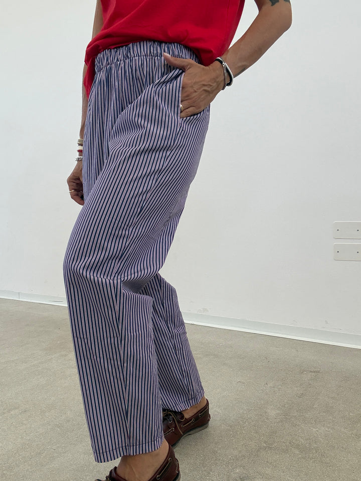 PANTALONE PALOMA RIGA ROSSO/BLU