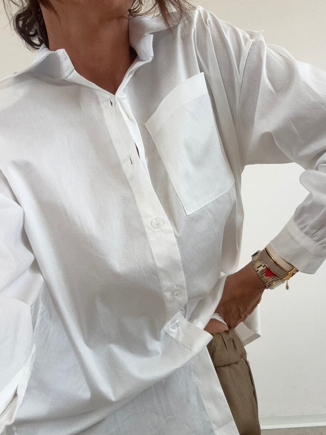 CAMICIA SPALLINE BIANCA