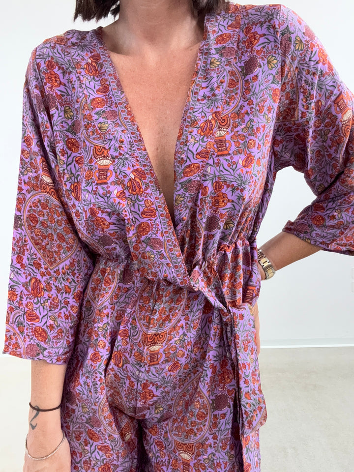 JUMPSUIT DELHI VIOLA/RUST