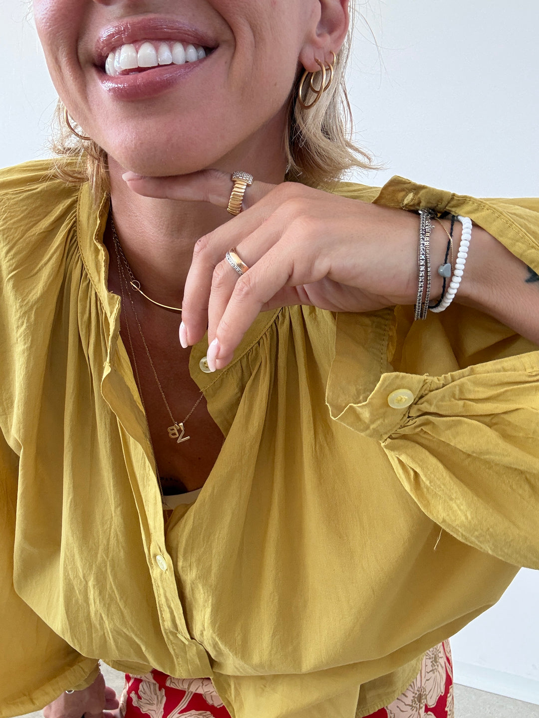 CAMICIA MUSSOLA SENAPE