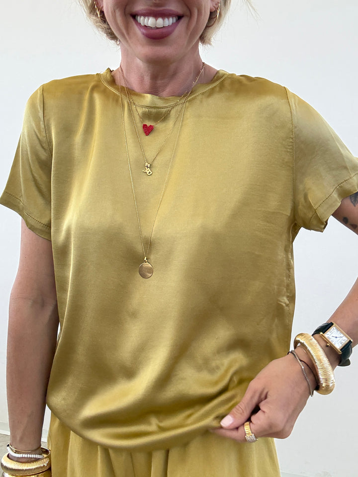 TSHIRT BETTA SATIN OLIO