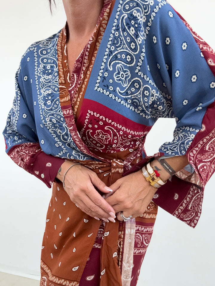 ABITO PORTAFOGLIO MIX BANDANA RUGGINE
