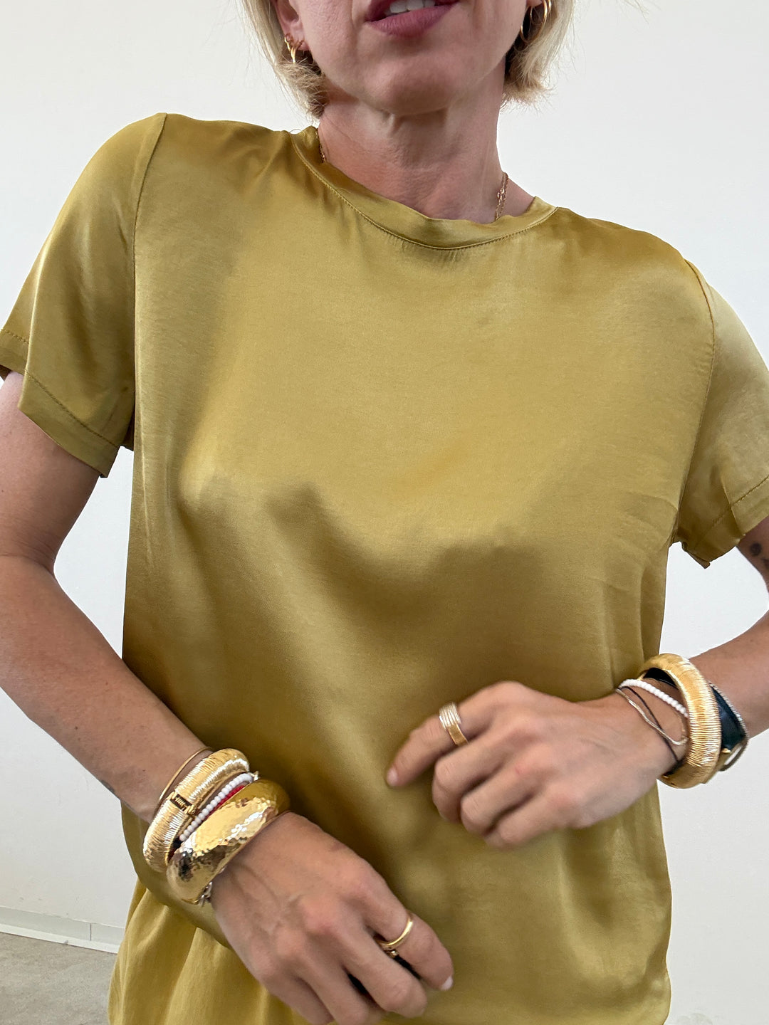 TSHIRT BETTA SATIN OLIO