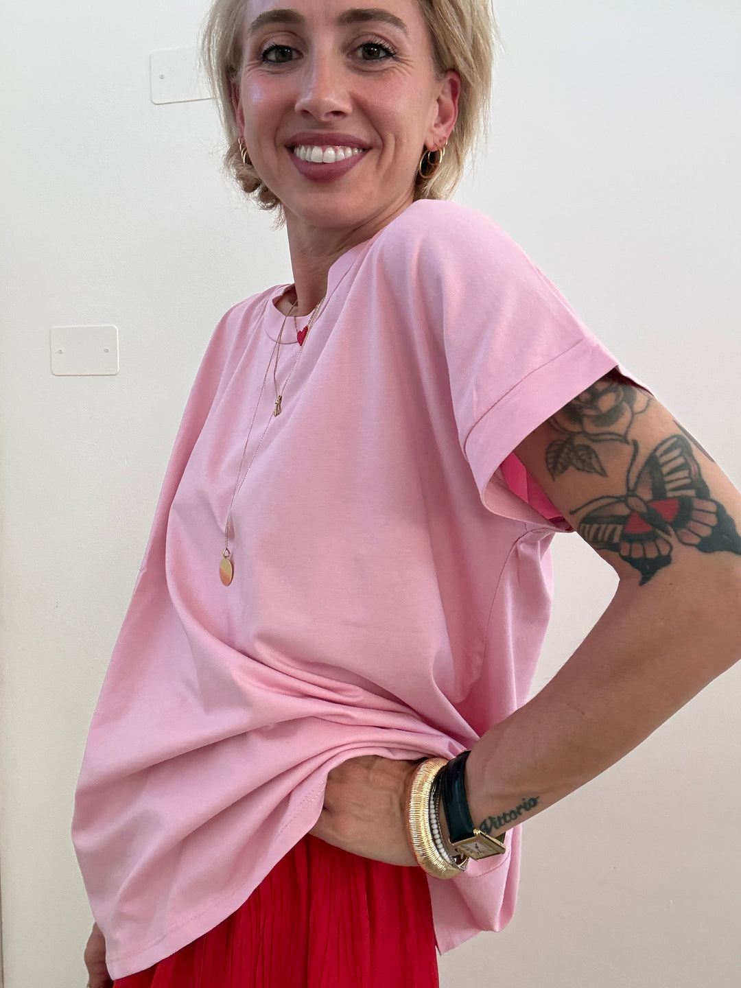 TSHIRT TRACY BASIC PINK