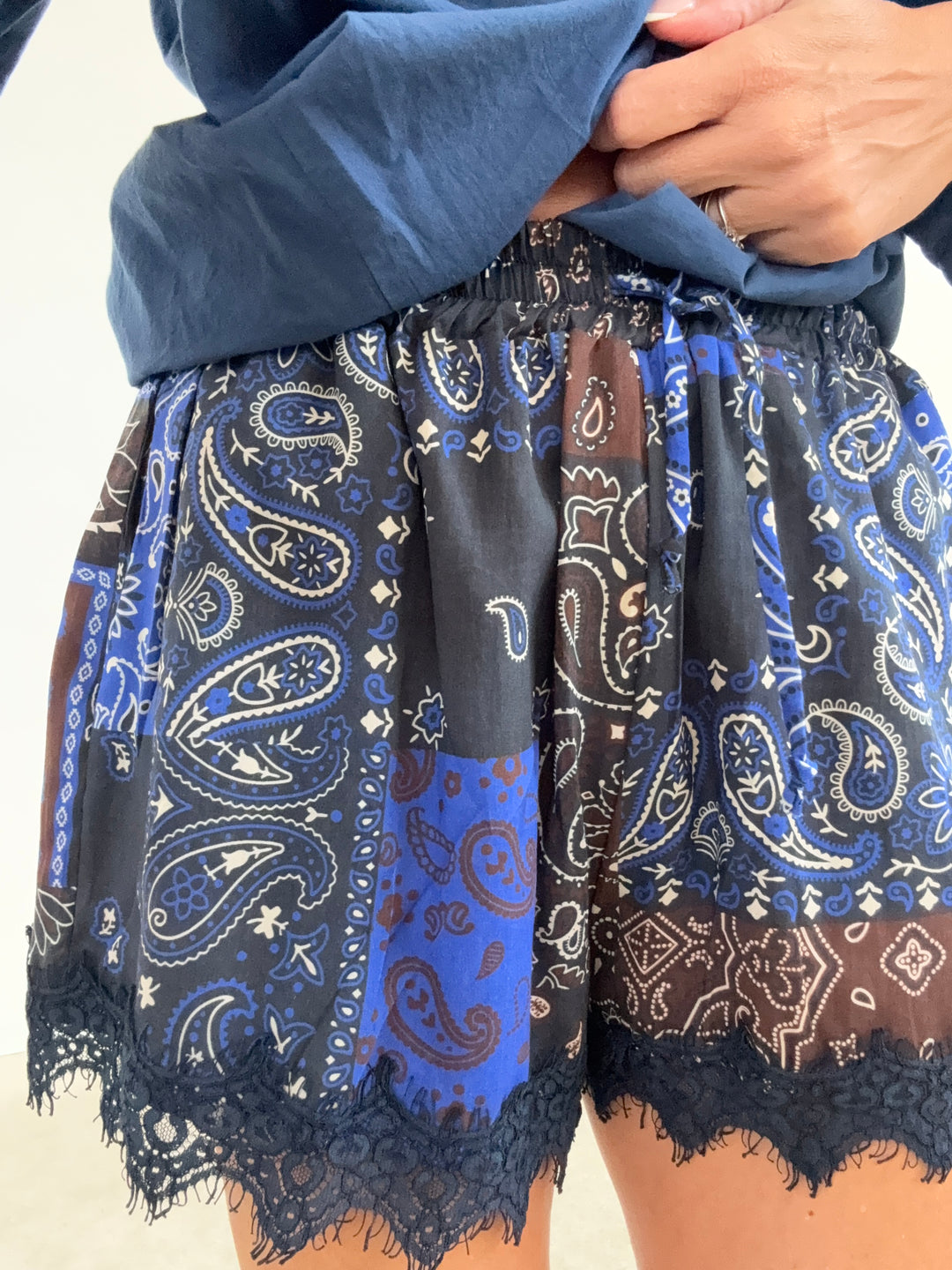 BERMUDA MIX PIZZO BANDANA BLUETTE