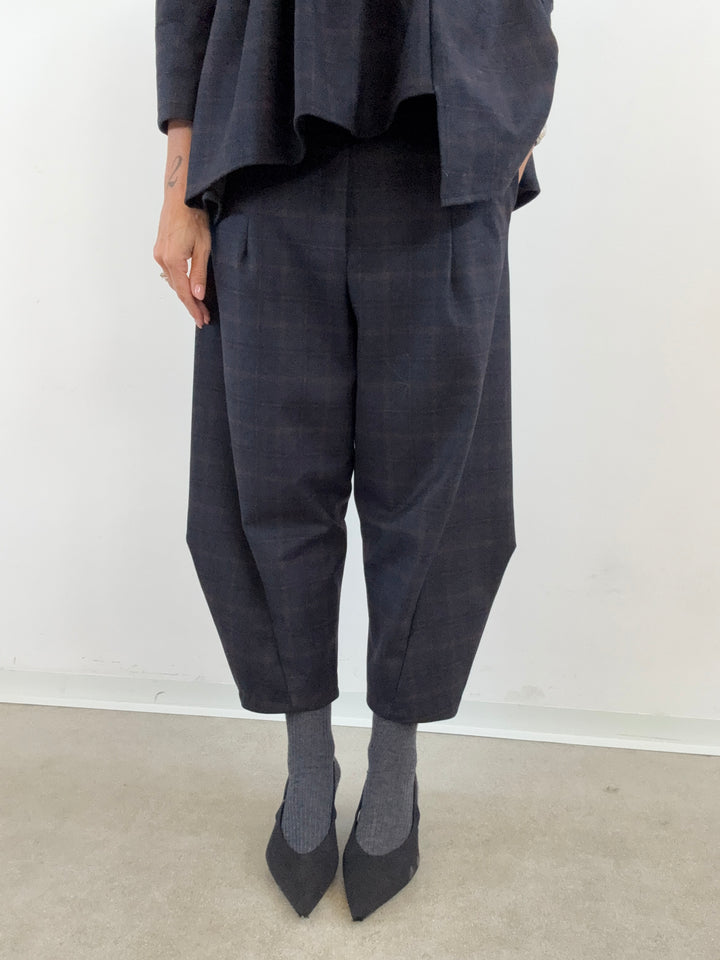 SET LORELLA CHECK BLU NOTTE