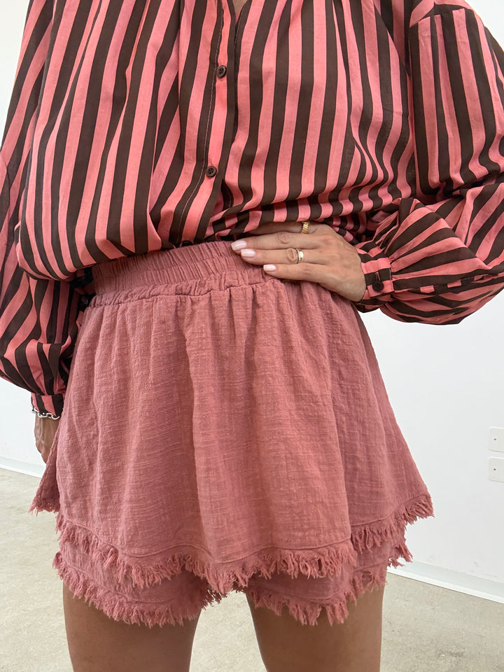 SHORTS GARZA OLD ROSE