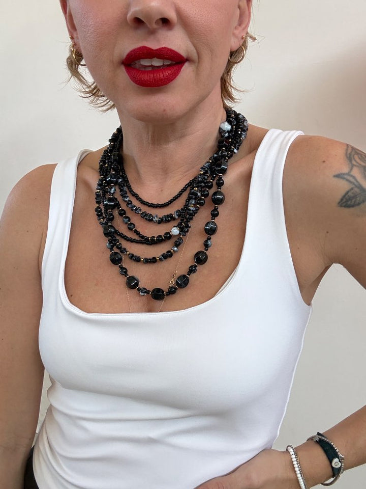 COLLANA PIETRE NERE;COLLANA PIETRE NERE;COLLANA PIETRE NERE;COLLANA PIETRE NERE;COLLANA PIETRE NERE