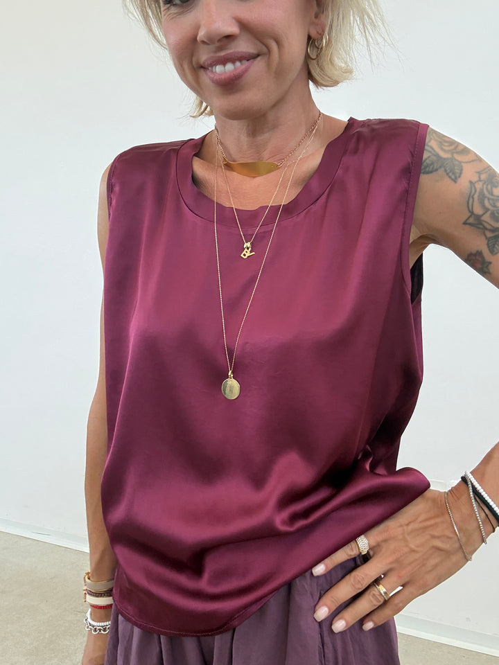 CANOTTA SATIN BORGOGNA
