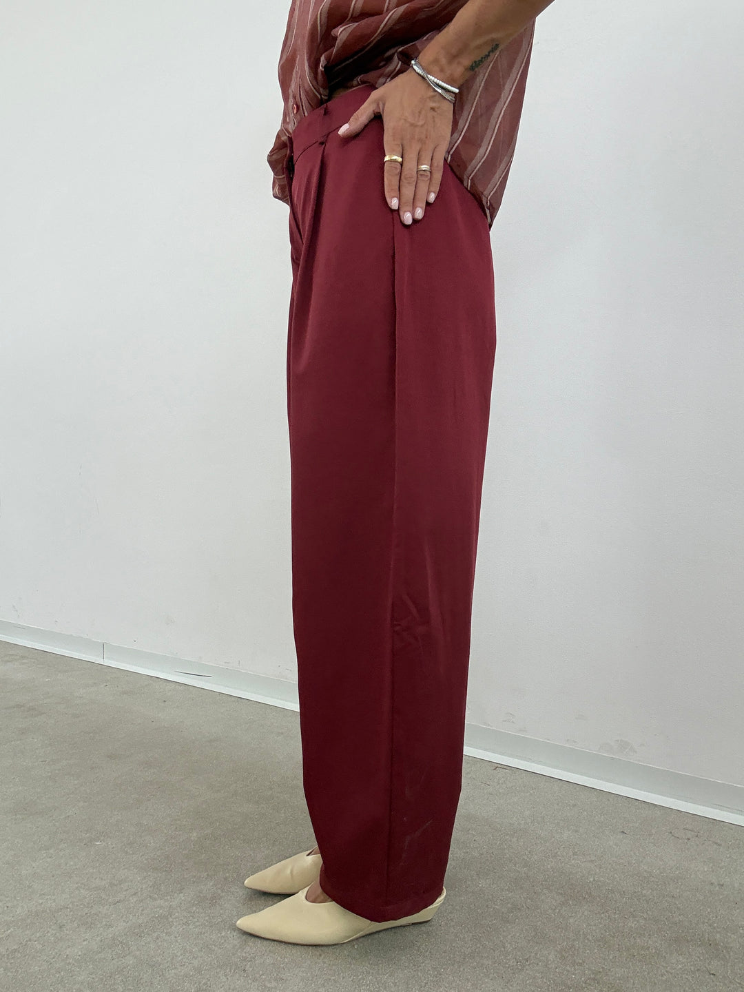 PANTALONE TAYLOR ROSSO SCURO