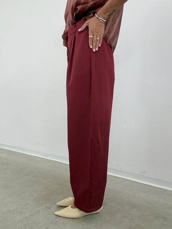 PANTALONE TAYLOR ROSSO SCURO