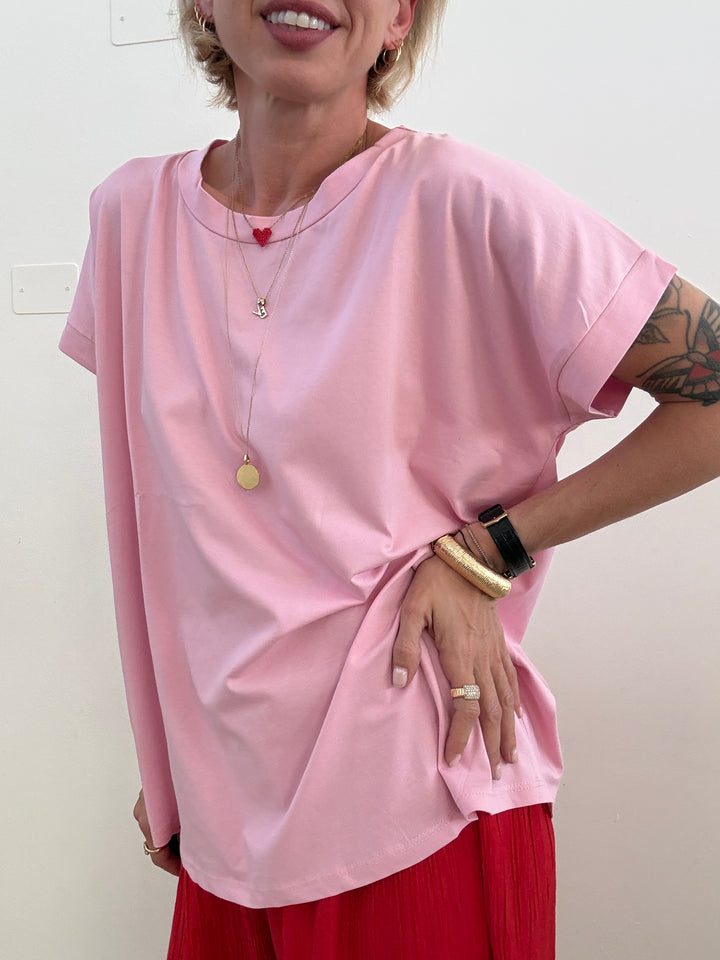 TSHIRT TRACY BASIC PINK