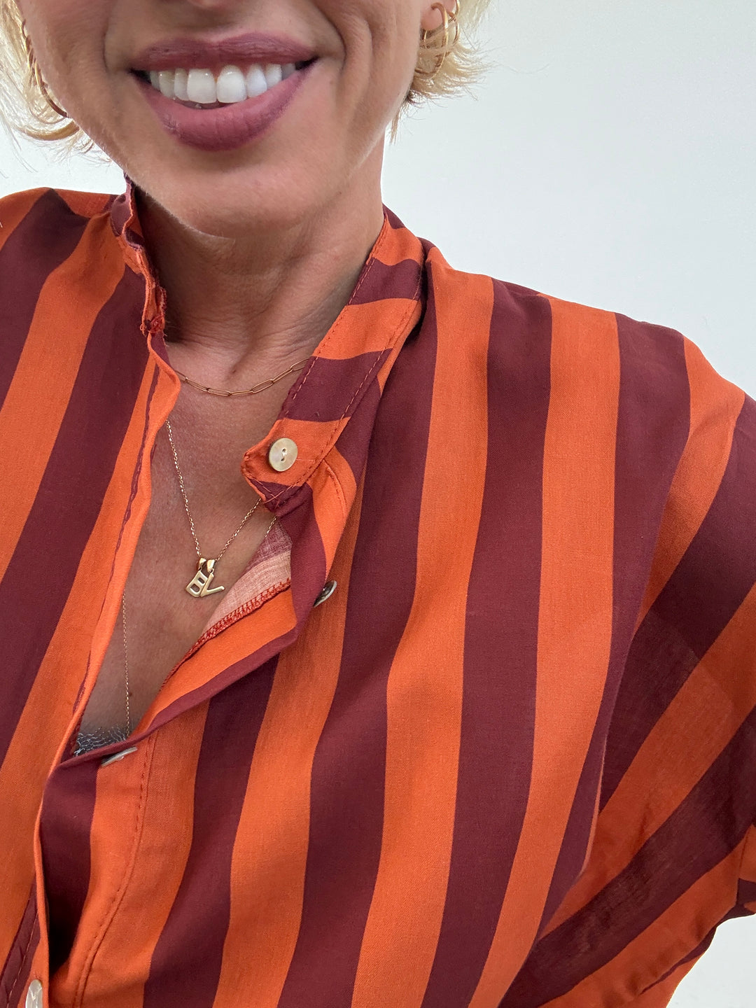 CAMICIA HELEN RUST BORDEAUX