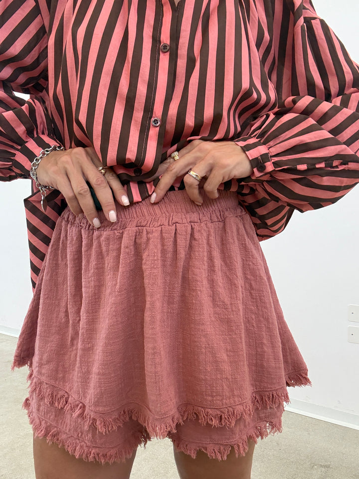 SHORTS GARZA OLD ROSE