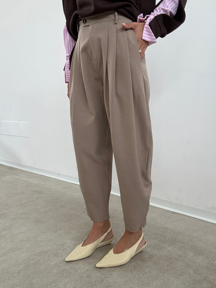 PANTALONE  OVETTO BASIC TAUPE