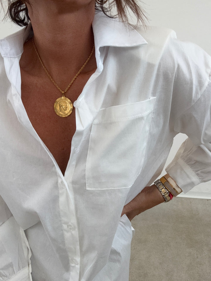 CAMICIA SPALLINE BIANCA