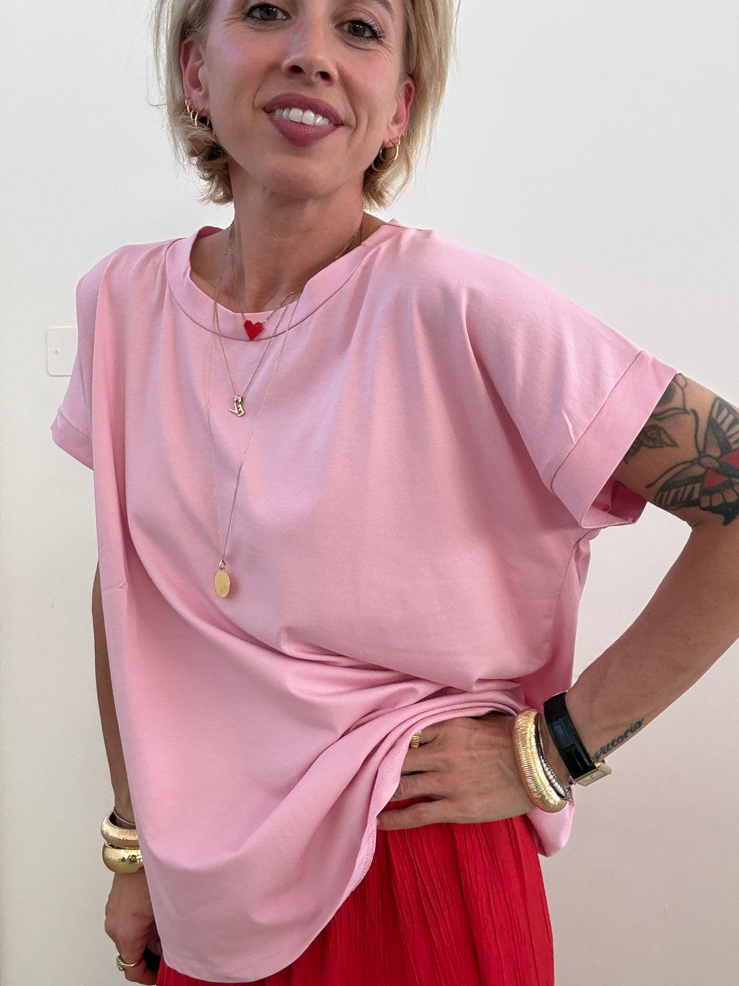 TSHIRT TRACY BASIC PINK