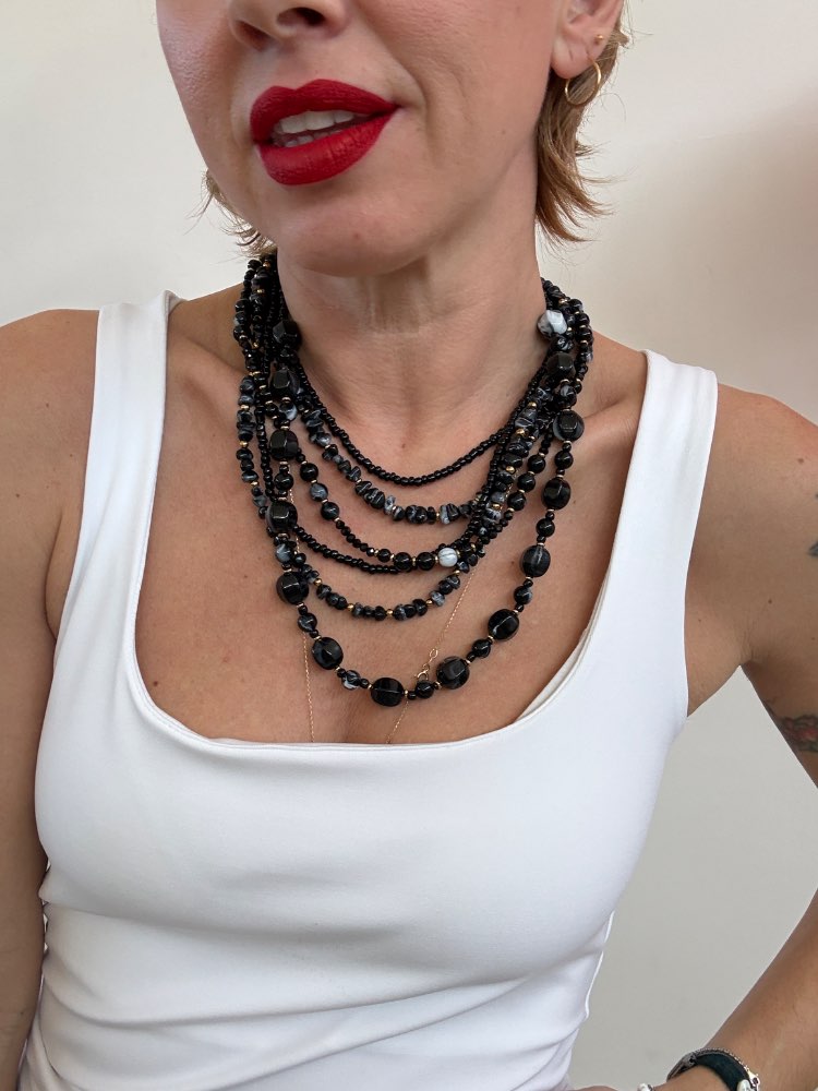COLLANA PIETRE NERE;COLLANA PIETRE NERE;COLLANA PIETRE NERE;COLLANA PIETRE NERE;COLLANA PIETRE NERE