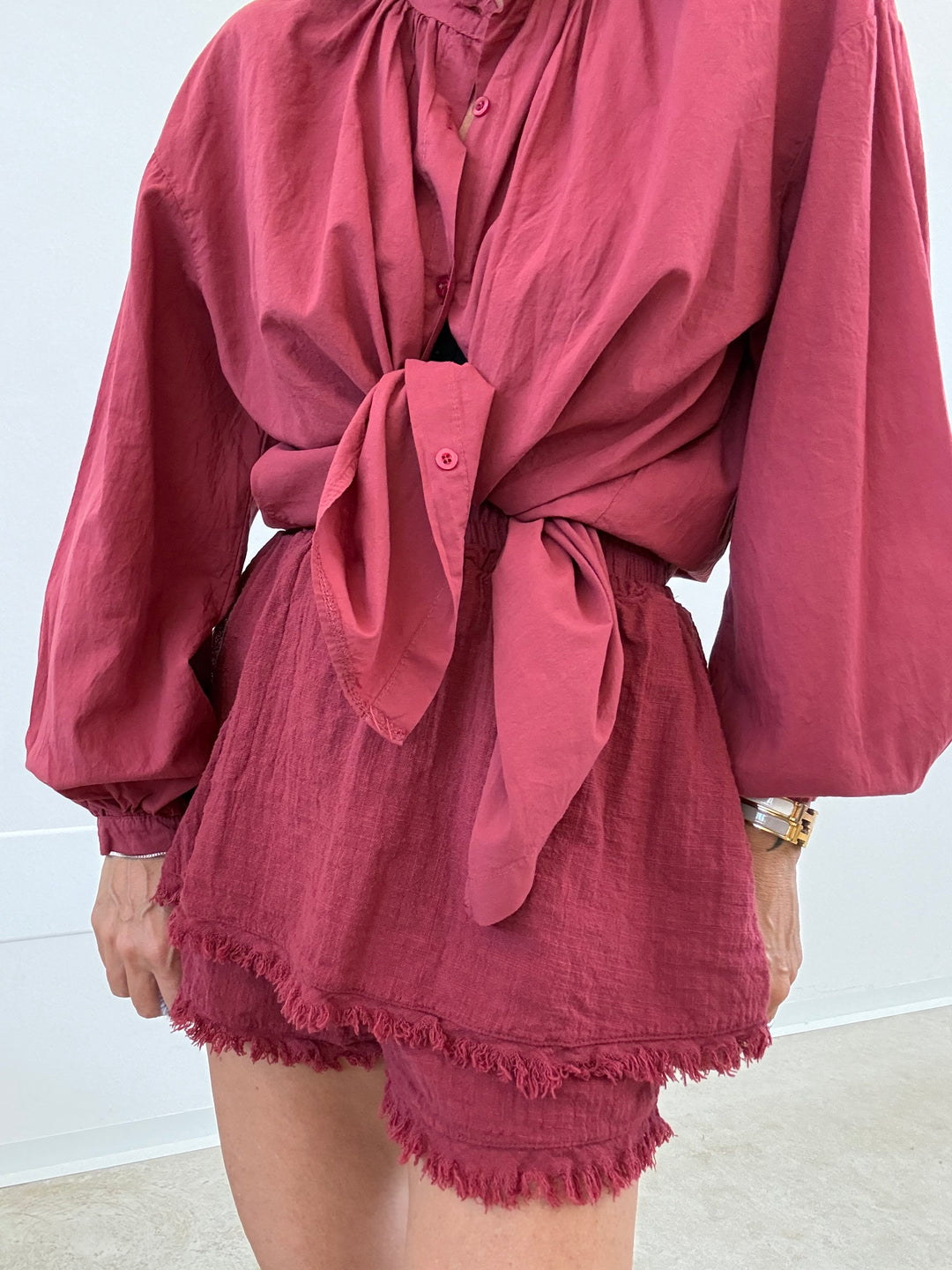 SHORTS GARZA TERRACOTTA