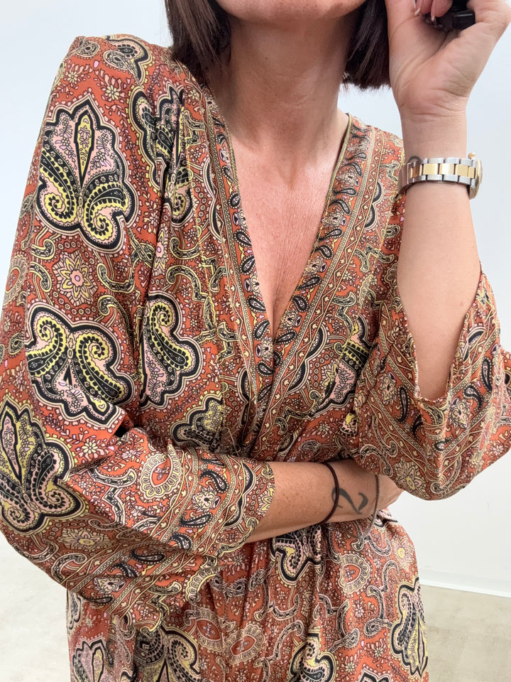JUMPSUIT DELHI BRUCIATO/NERO