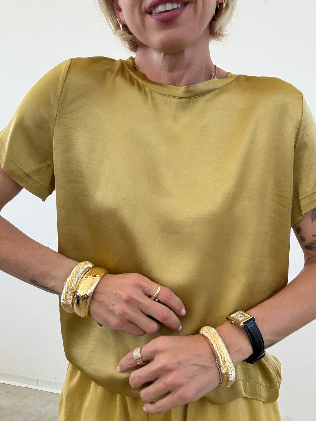 TSHIRT BETTA SATIN OLIO