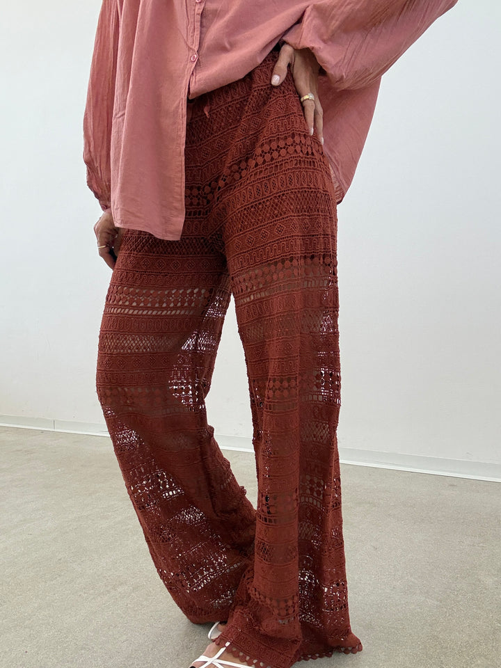 PANTALONE CROCHET MATTONE