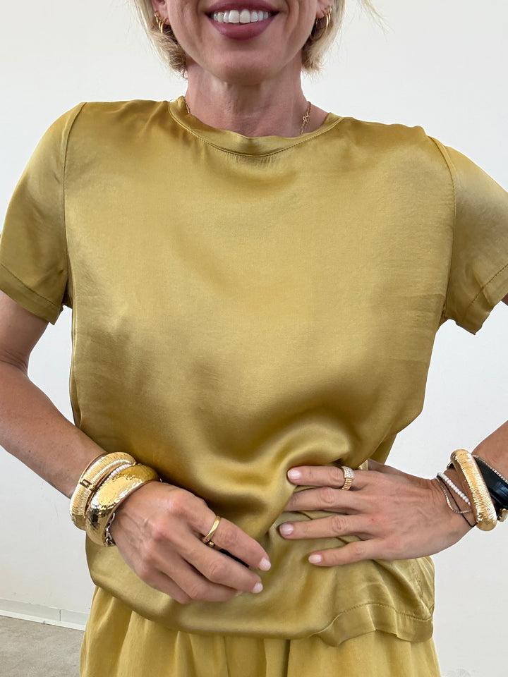 TSHIRT BETTA SATIN OLIO