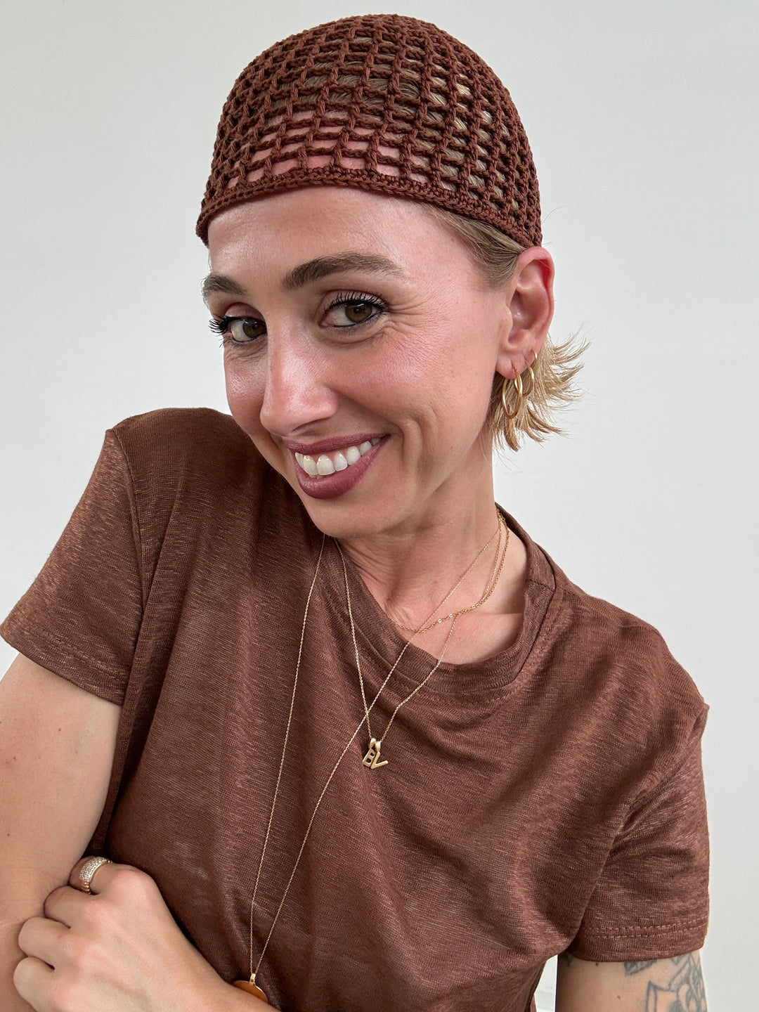 CAPPELLO UNCINETTO CIOCCOLATO
