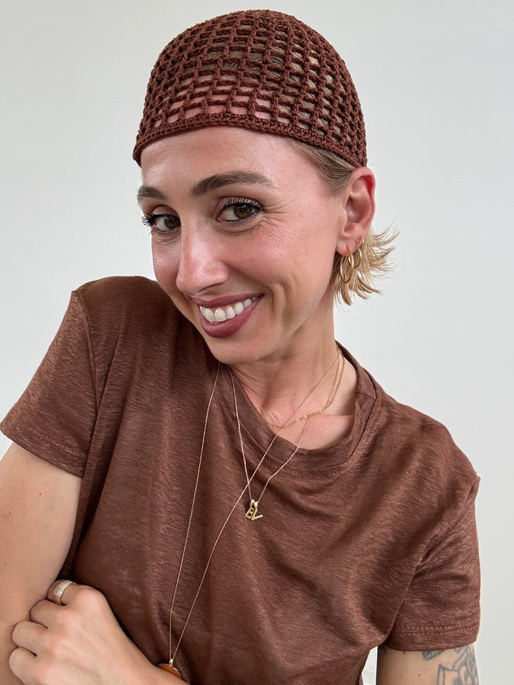 CAPPELLO UNCINETTO CIOCCOLATO