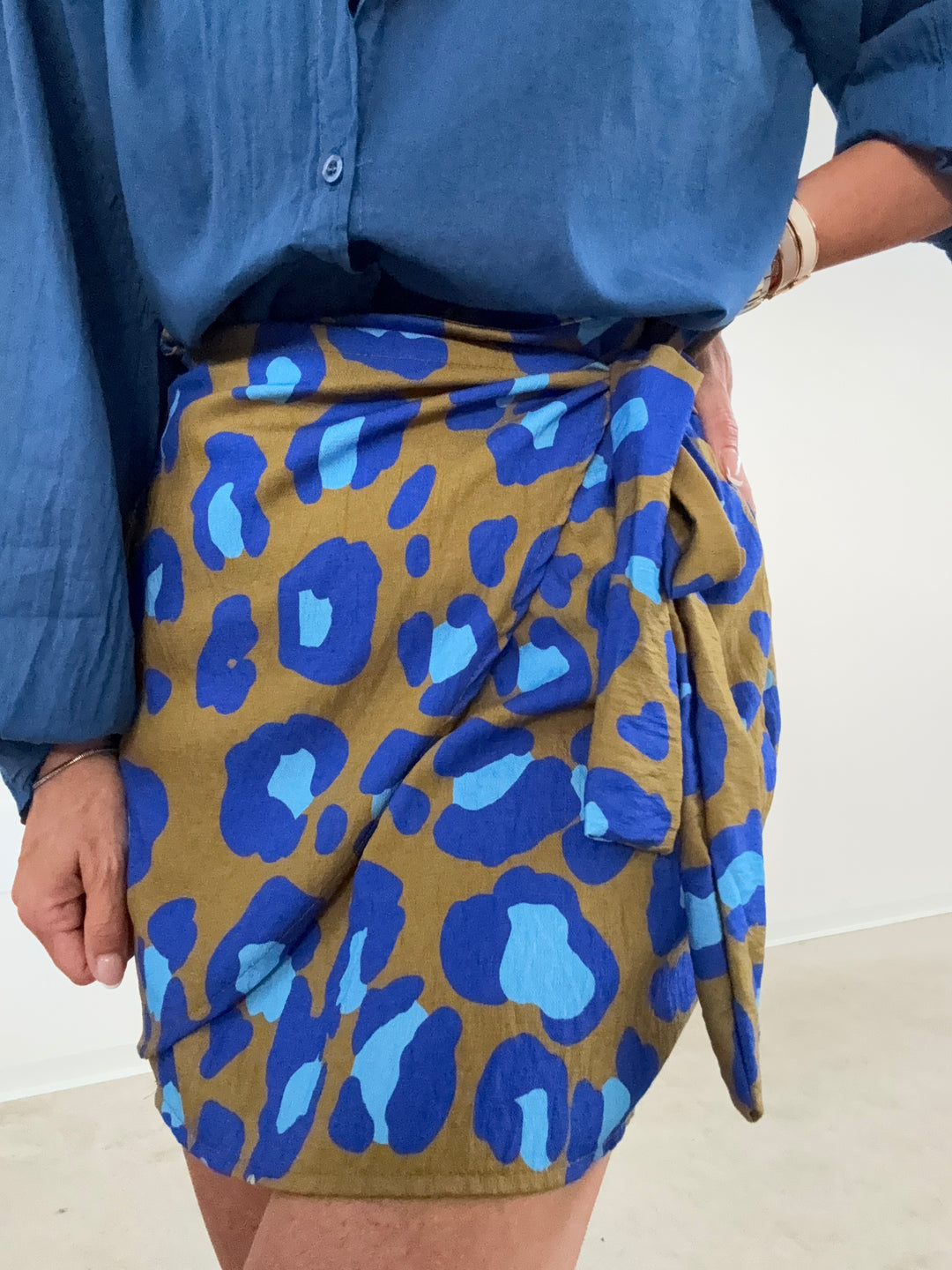 MINIGONNA PAREO MACU BLUETTE OLIO