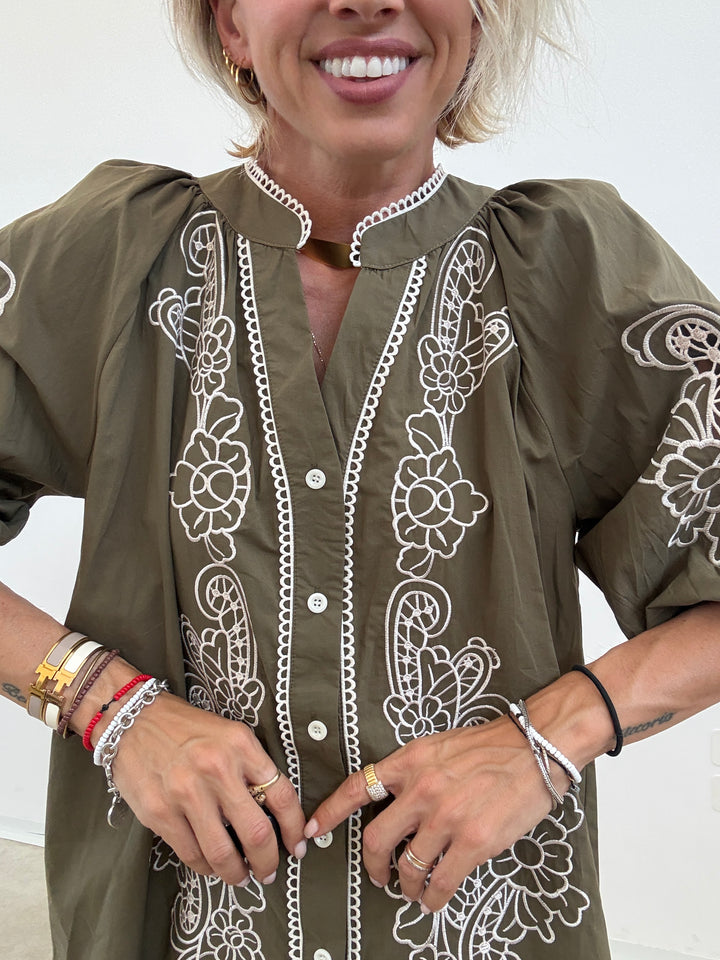 CAMICIA LUISA RICAMO MILI