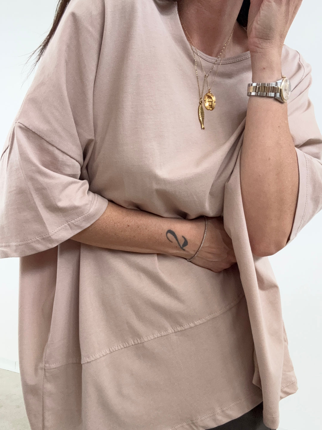TSHIRT TITTI OVER LIGHTBEIGE