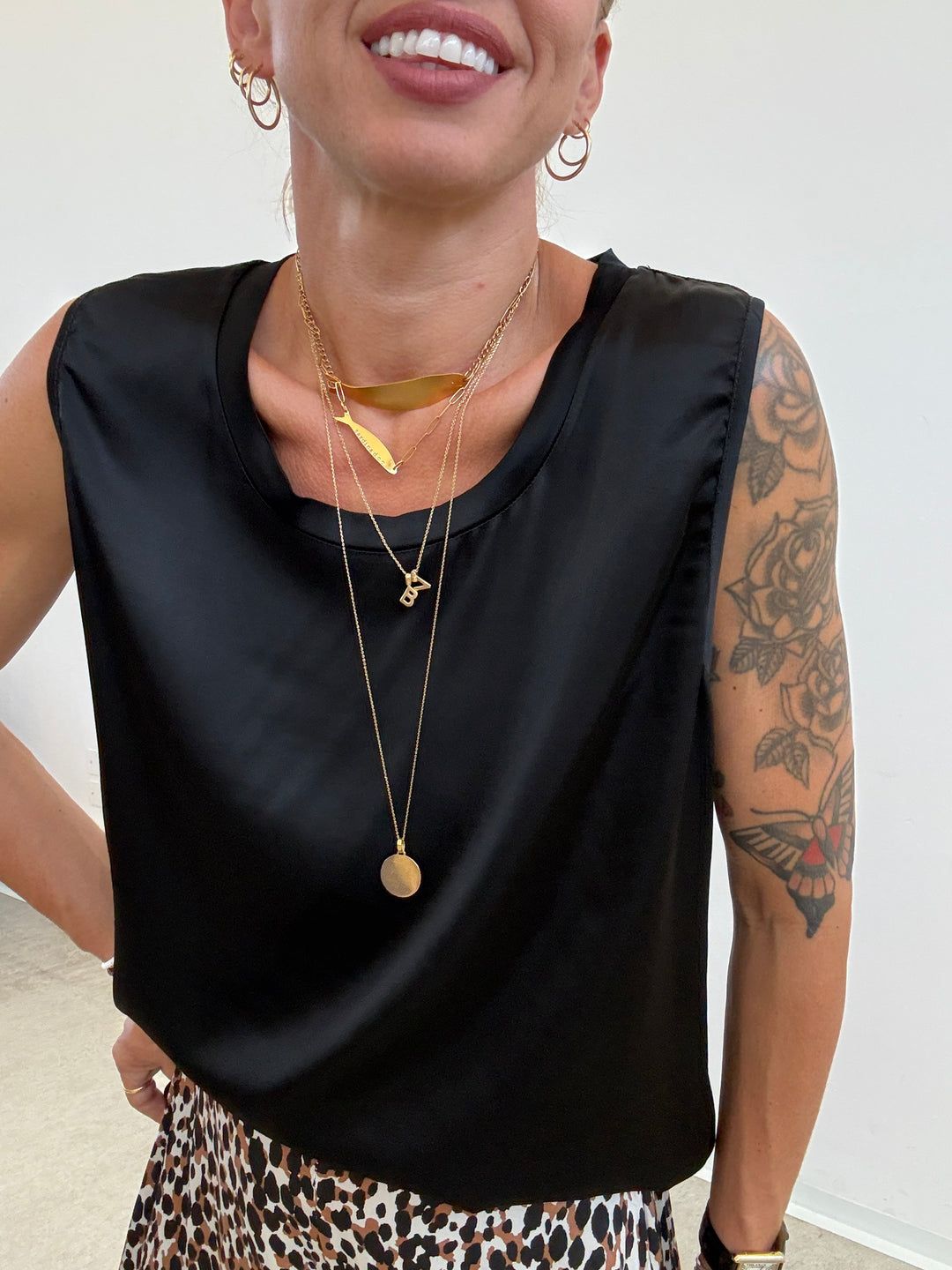 CANOTTA SATIN NERO