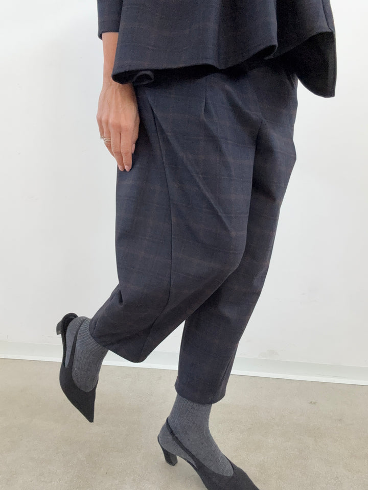 SET LORELLA CHECK BLU NOTTE