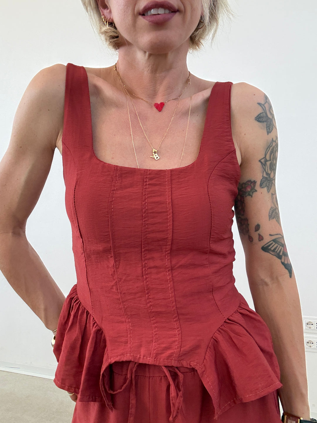 SET POLINA ROSSO COCCIO