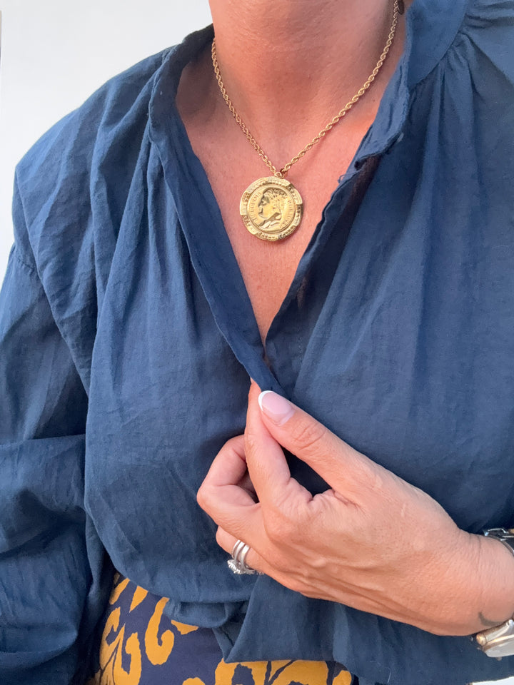 COLLANA MEDAGLIA ORO