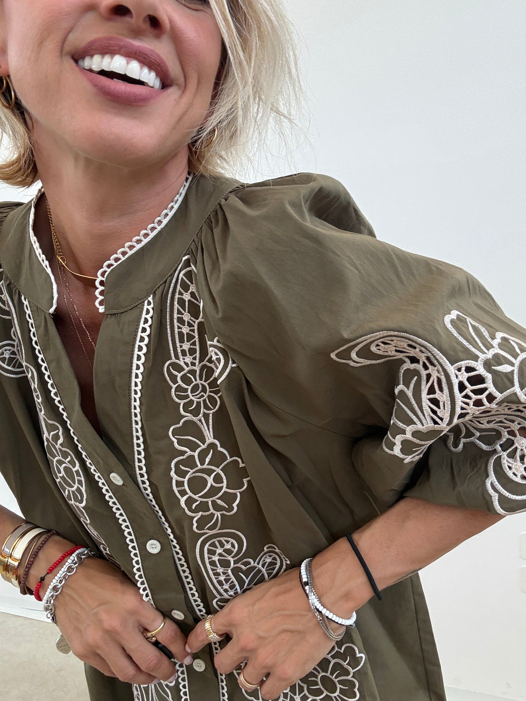 CAMICIA LUISA RICAMO MILI