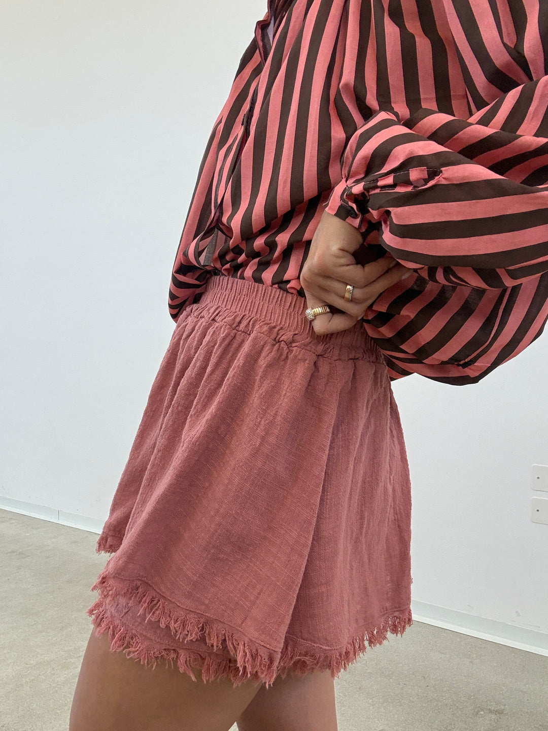 SHORTS GARZA OLD ROSE