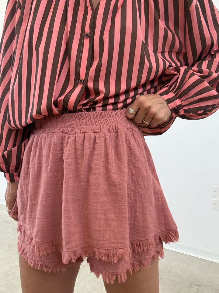 SHORTS GARZA OLD ROSE