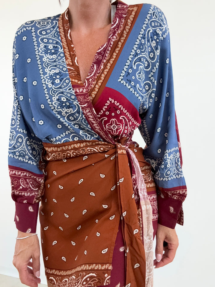ABITO PORTAFOGLIO MIX BANDANA RUGGINE