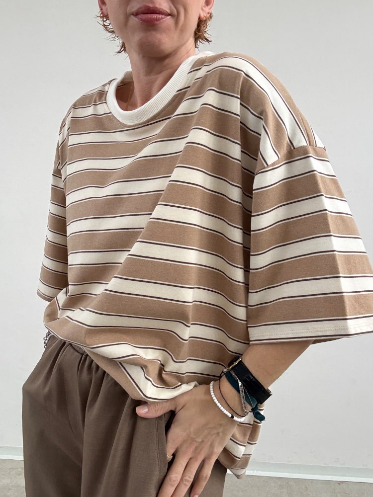 TSHIRT EMILIA RIGHE BEIGE/PANNA;TSHIRT EMILIA RIGHE BEIGE/PANNA;TSHIRT EMILIA RIGHE BEIGE/PANNA;TSHIRT EMILIA RIGHE BEIGE/PANNA;TSHIRT EMILIA RIGHE BEIGE/PANNA;TSHIRT EMILIA RIGHE BEIGE/PANNA