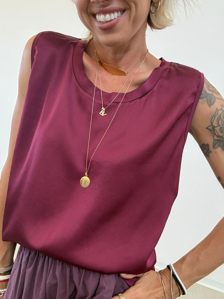 CANOTTA SATIN BORGOGNA