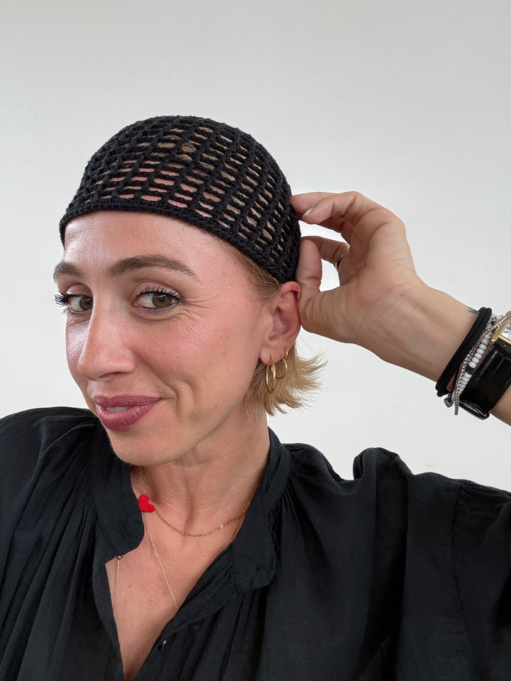 CAPPELLO UNCINETTO NERO