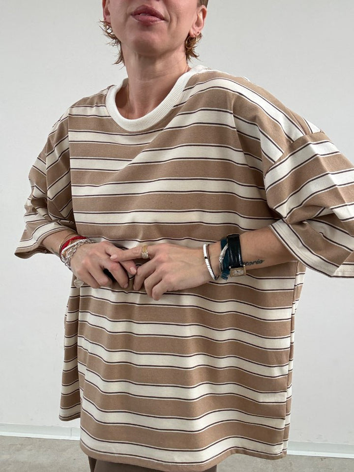 TSHIRT EMILIA RIGHE BEIGE/PANNA;TSHIRT EMILIA RIGHE BEIGE/PANNA;TSHIRT EMILIA RIGHE BEIGE/PANNA;TSHIRT EMILIA RIGHE BEIGE/PANNA;TSHIRT EMILIA RIGHE BEIGE/PANNA;TSHIRT EMILIA RIGHE BEIGE/PANNA