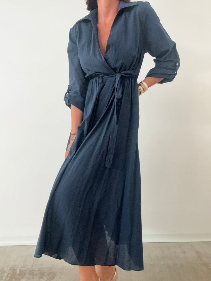 CHEMISIER PORTAFOGLIO BLU NAVY
