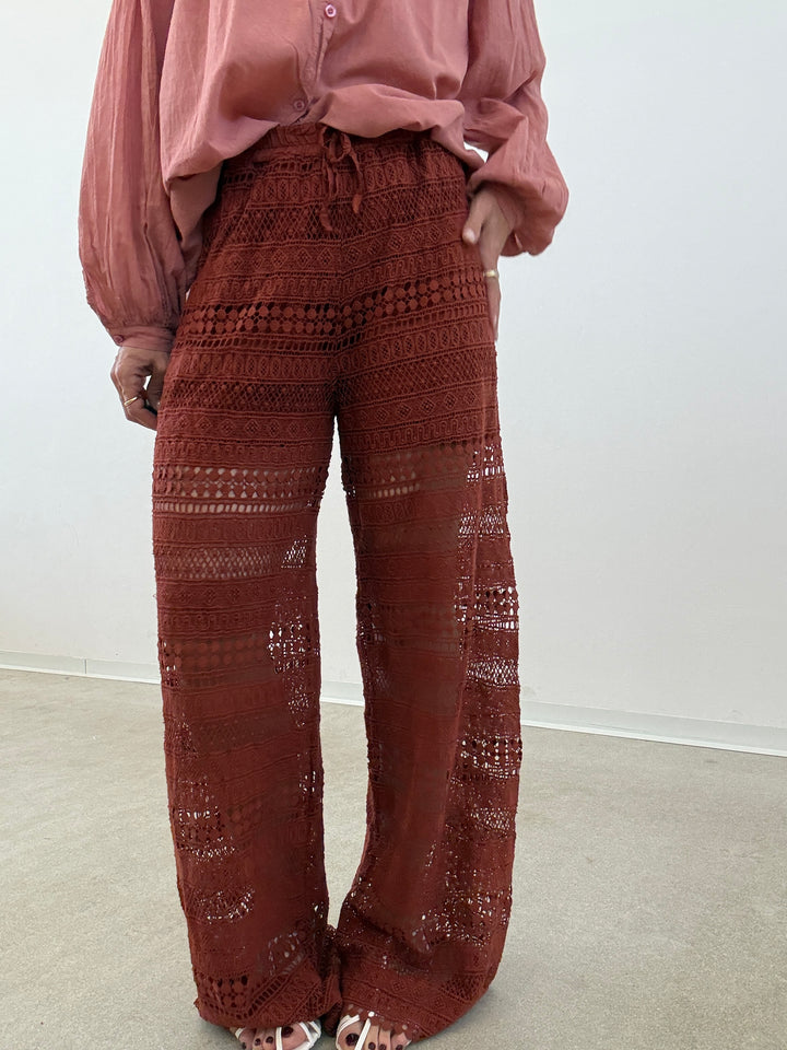 PANTALONE CROCHET MATTONE