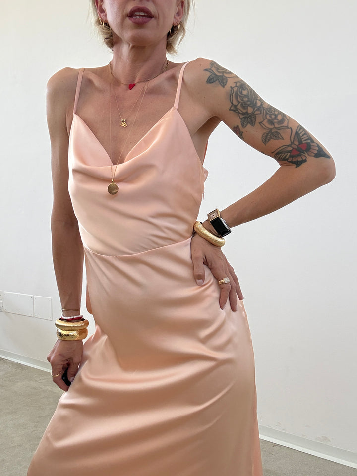 ABITO VANINA SATIN PESCA