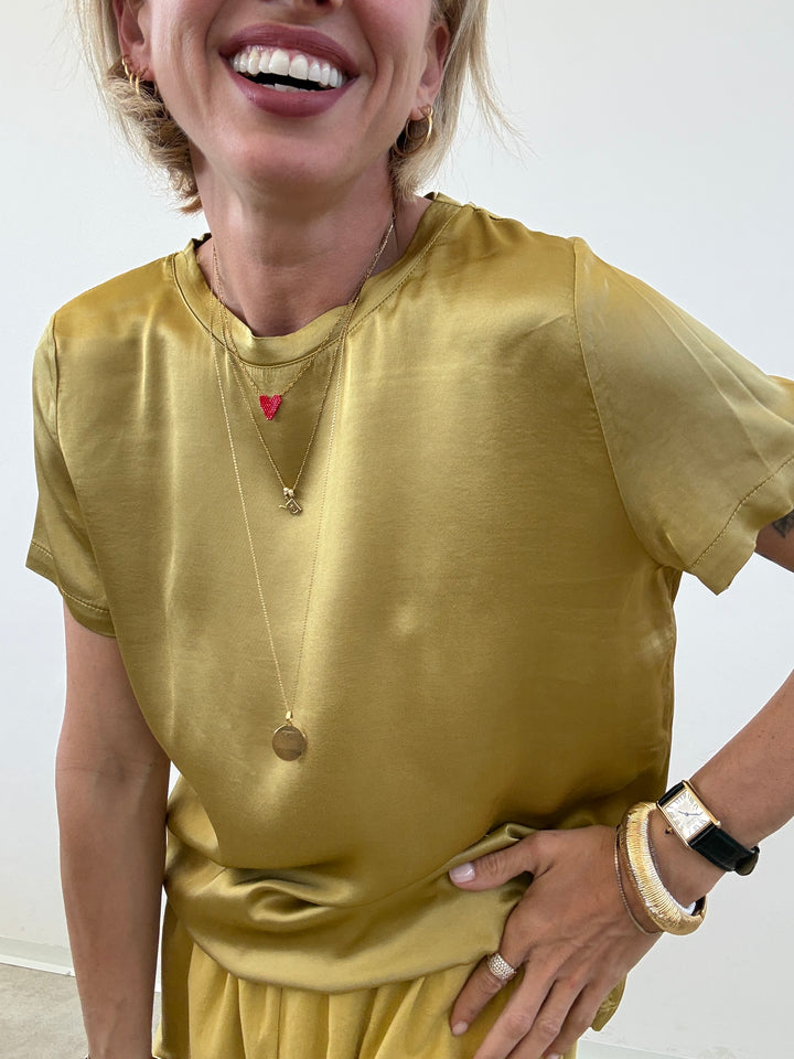 TSHIRT BETTA SATIN OLIO